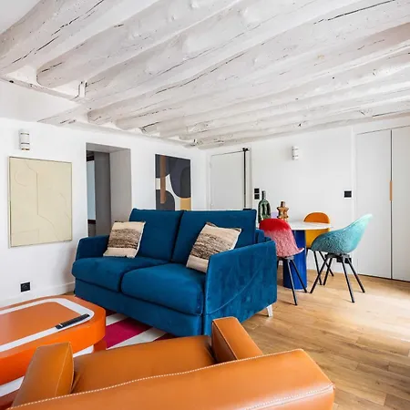 Joyful - 2br-6p - Louvre-rivoli Apartment *